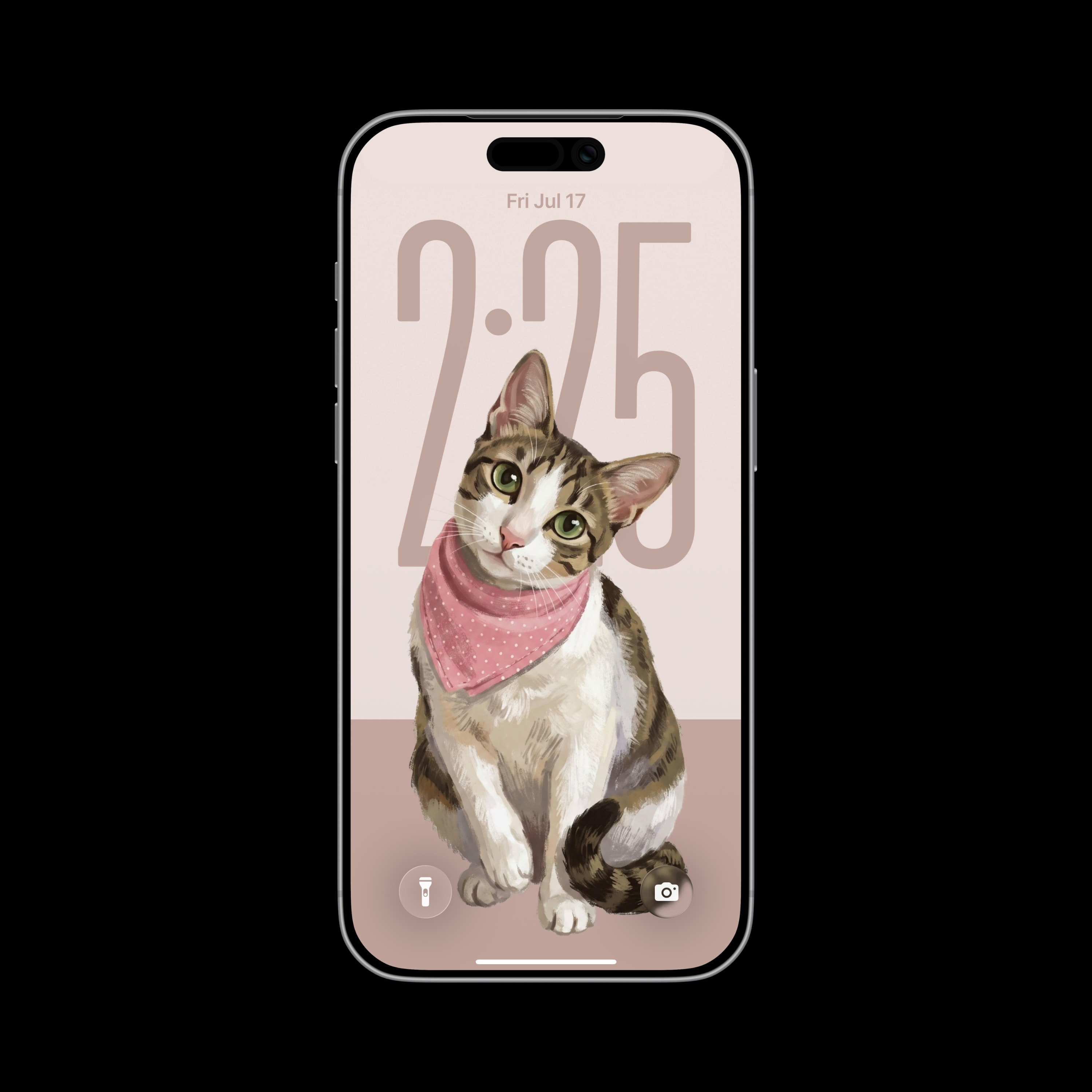 Paint custom pet wallpaper example
